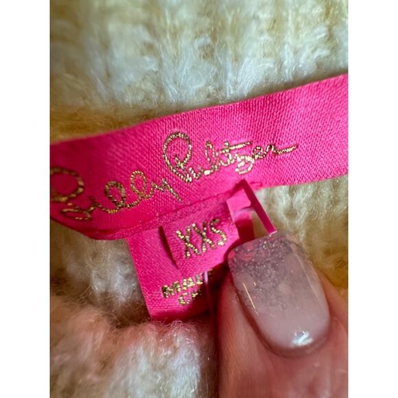 Lilly Pulitzer New Corabelle Knit Sweater Coconut Honeycomb Size XX-Small - Picture 10 of 14